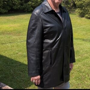 Leather Coat with Thinsulate Robert Comstock Soft Leather Jacket Men's Large